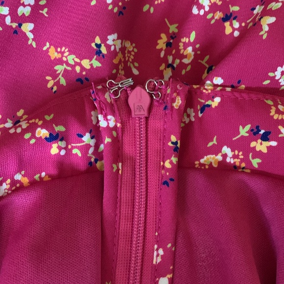 Lulus Bliss Me Hot Pink Floral Print Midi Skirt - NWOT! - Picture 11 of 12